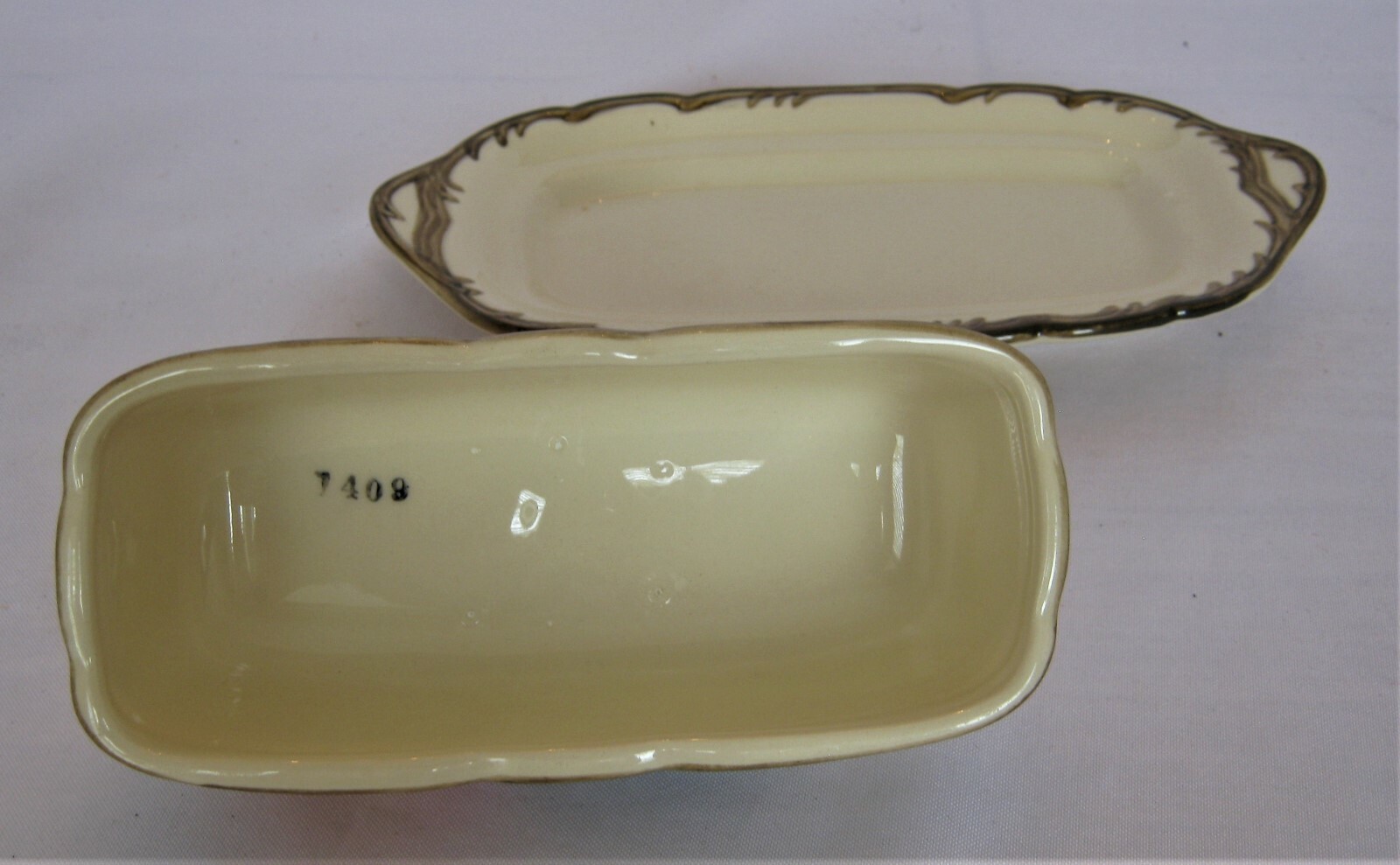 Vintage Franciscan Desert Rose 2 Pc Butter Dish Lid and Bottom California US mad