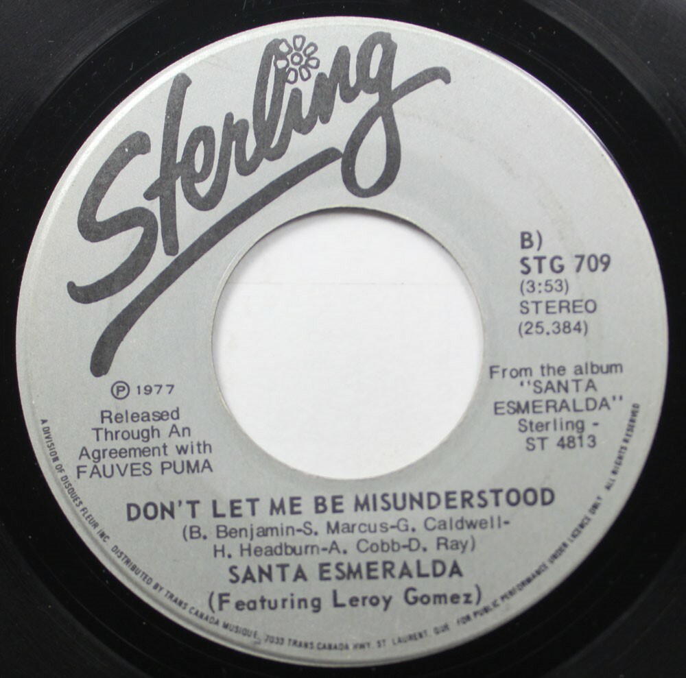 Soul 45 Santa Esmeralda Don T Let Me Be Misunderstood Don T Let Me Be Misund Ebay