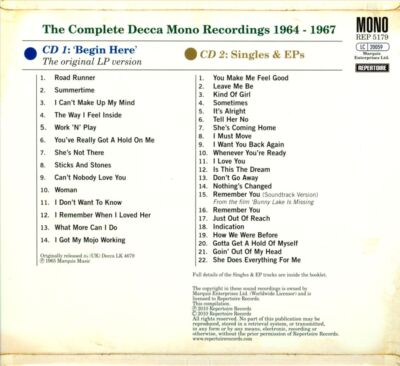 THE ZOMBIES - BEGIN HERE: THE COMPLETE DECCA MONO RECORDINGS 1964-1967 [DIGIPAK]