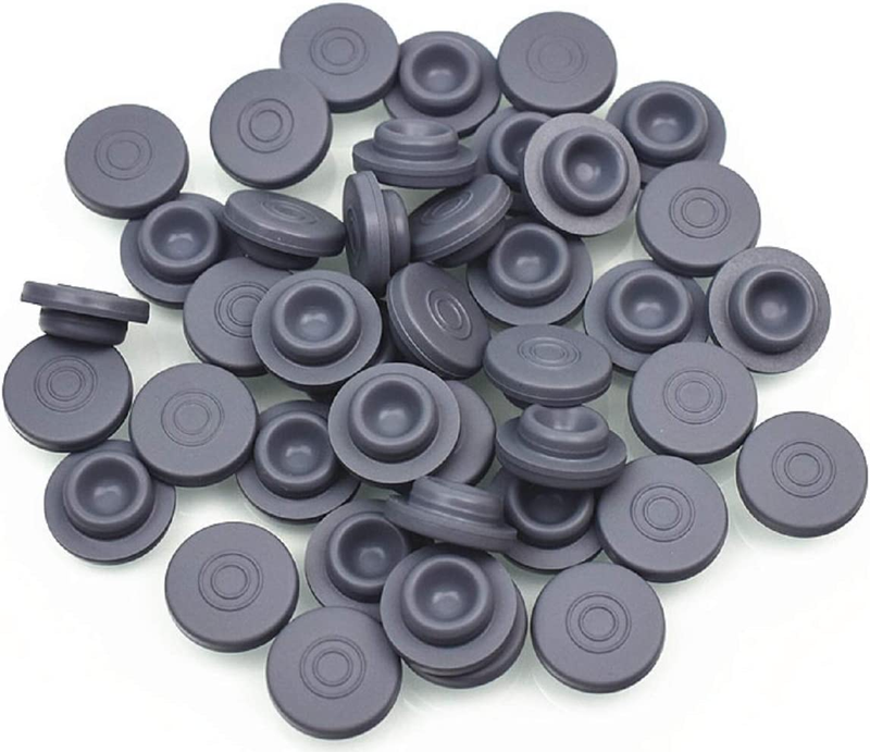 100-count 20mm Mushrooms Self Healing Injection Ports, Rubber Bottle Stoppers, f