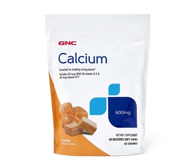 LOT OF 10 GNC Calcium - Caramel - 60 Soft Chews (60 Servings)