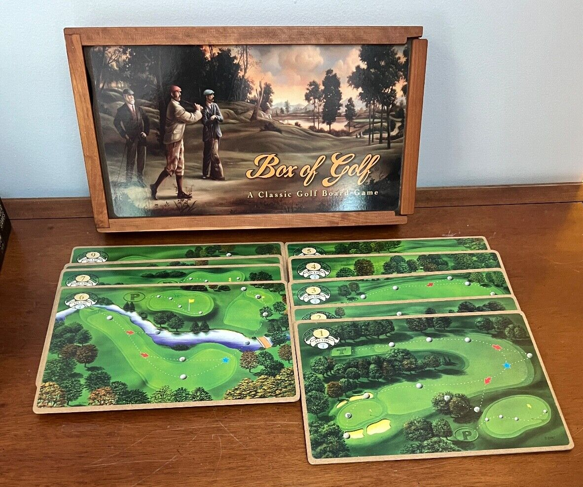 Box of Golf, Rare Deluxe Edition with Metal Figures & 2 Courses, 2003