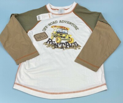 NWT Gymboree Size 4 Boy Off Road Adventure Rentals Long Sleeve Shirt Top Tee