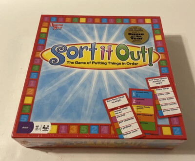 New/Sealed ''Sort It Out!'' Game by University Games - 2008 Edition - Ages 12+
