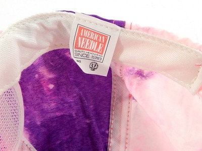 1991 Detroit Grand Prix X Valvoline Snapback Hat + Pin Vintage Hypercolor Neon