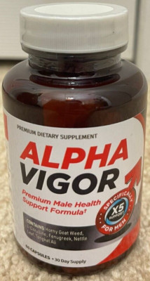 Alpha Vigor Premium Male Health Support 60 Capsules New Sealed