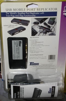 Targus USB Mobile Port Replicator With Ethernet PA070U NEW