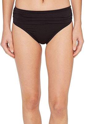

Черные женские купальники Tommy Bahama Pearl с завышенной талией, хипстерский низ бикини, размер XL, Черный