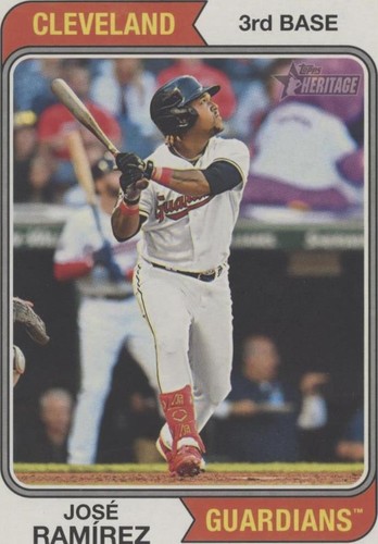 2023 Topps Heritage - Jose Ramirez #OB-JRZ