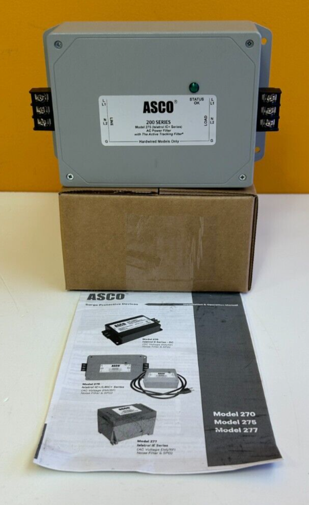 Asco 275 (275240LF007AN3N0) 240V, Isatrol ICLRIC, AC Asco 275 (275240LF007AN3N0) 240V, Isatrol ICLRIC, AC