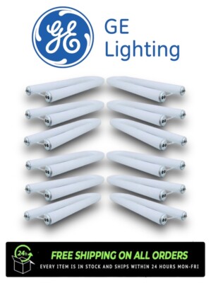 New GE 67395 F28T8/SPX35/U6/ECO 3500K U-Shaped T8 Tube Light Bulb (Pack Of 12)