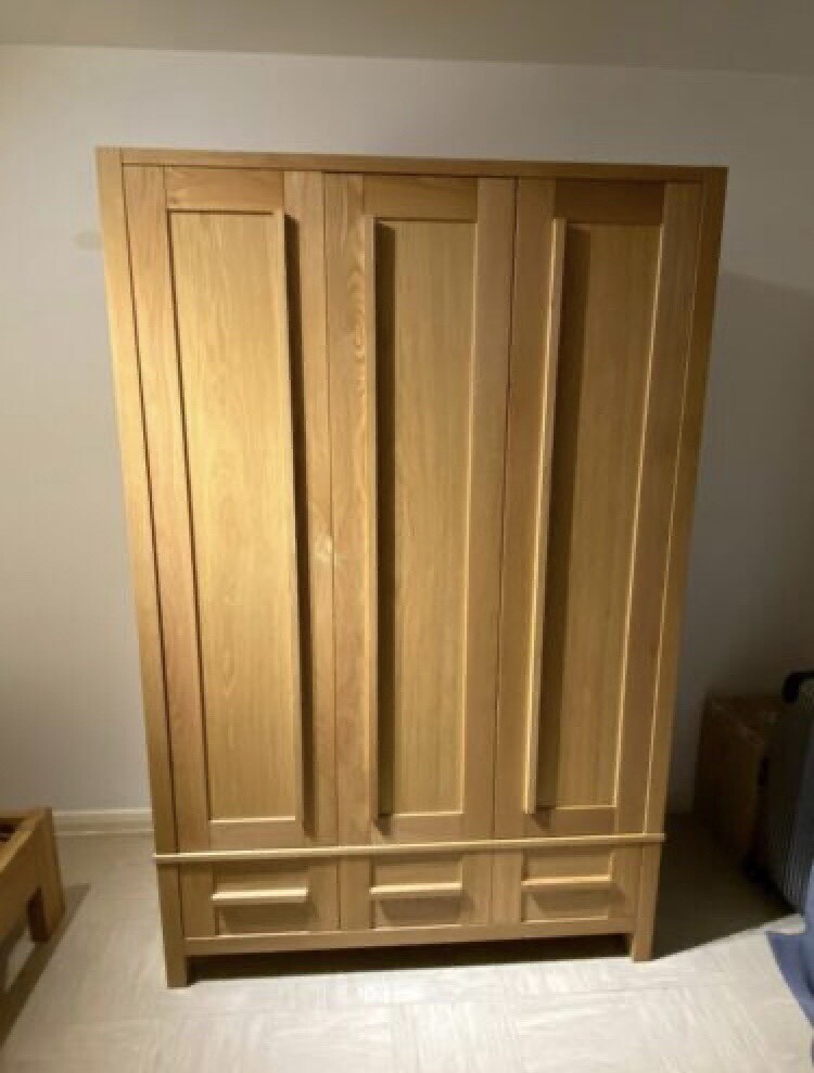 M&S Sonoma triple wardrobe in oak great condition, can deliver in