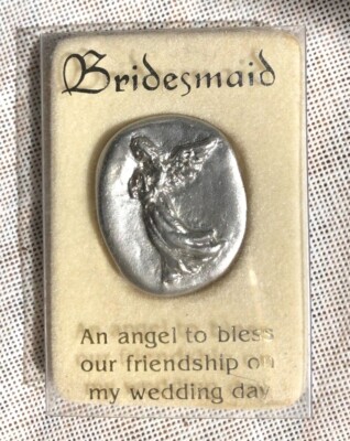 RUSS BERRIE -  ASSORTED PEWTER CHARM/COIN ANGEL POCKET PRAYER