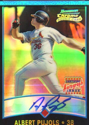 2001 BOWMAN CHROME ALBERT PUJOLS ROOKIE RC /500 BGS 9 AUTO 2001 BOWMAN CHROME ALBERT PUJOLS ROOKIE RC /500 BGS 9 AUTO