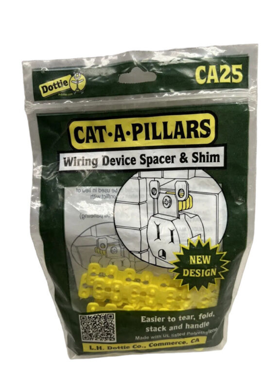 Dottie CA25 Cat-A-Pillar Wiring Device Spacer & Shim (1 PACK OF 25)