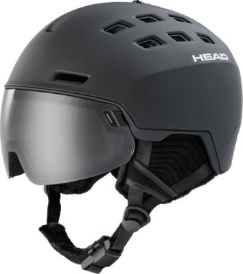 Head Radar 5K w/ Spare Lens Ski Helmet, Black, Medium/Large
