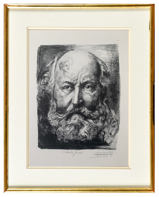 Lithographie Originale Surrealiste Charles Gounod Signee Michiels 1979 (32)