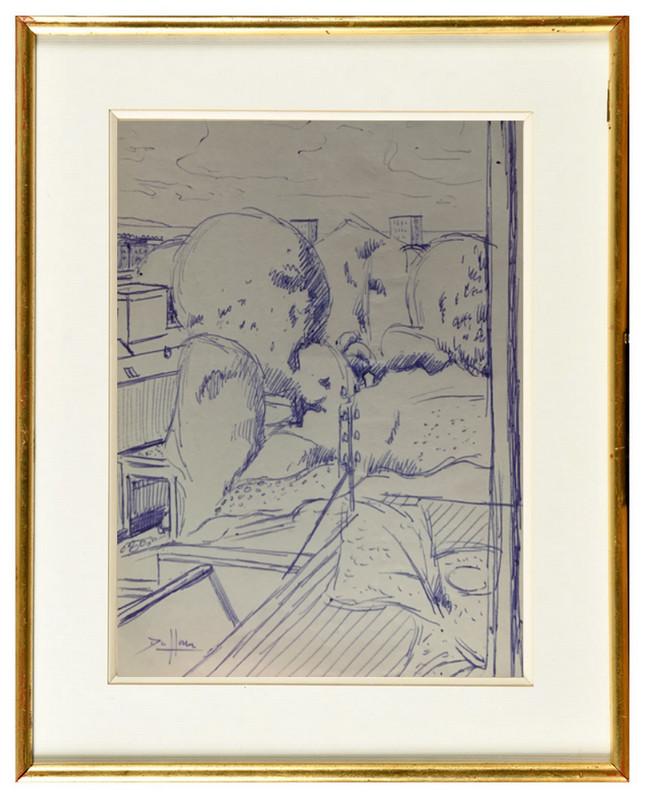 AndrÃ© Duffour (1926-2016) Superbe Vue De Dunkerque Vers 1950 (268)