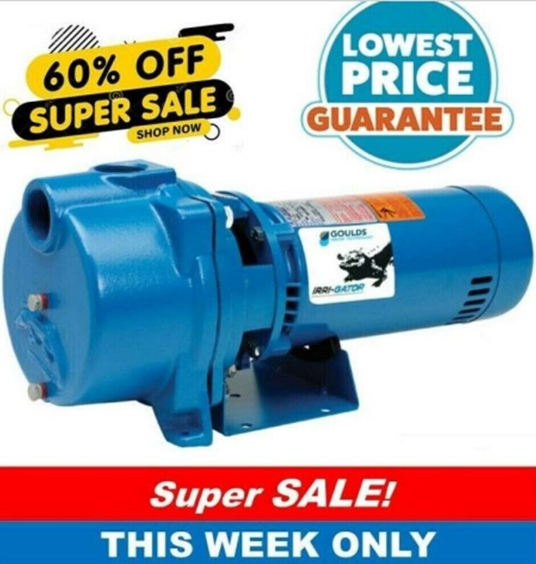 Goulds gt15 1 5 hp water well irrigation sprinkler pump