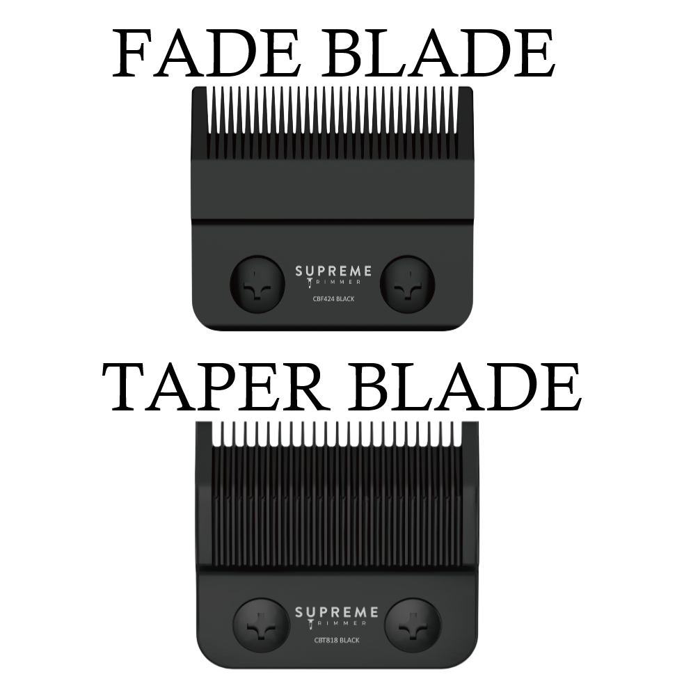 Supreme Trimmer Replacement Taper Blade CBT818 for Clippers | Ceramic Black