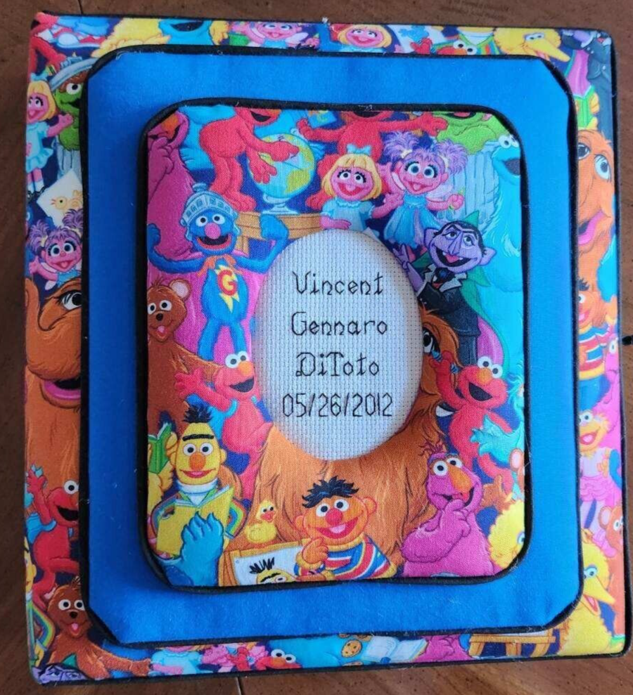 SESAME STREET Character Personalized Fabric Photo Album - Scrapbook