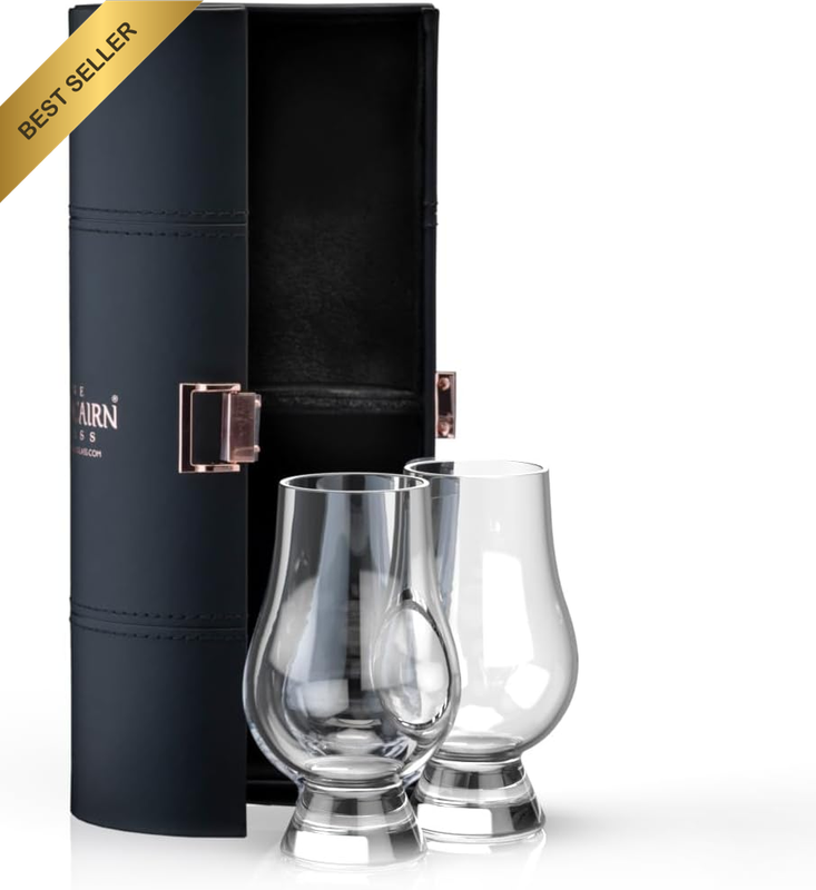 Whisky Glass, Set of 2 in Travel Case