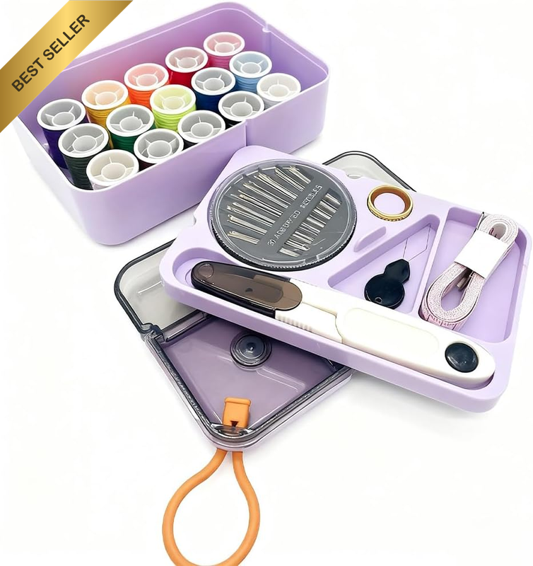 Sewing Box,Mini Travel Sewing,Diy Sewing Case,Sewing Kit Suitable, for Beginners