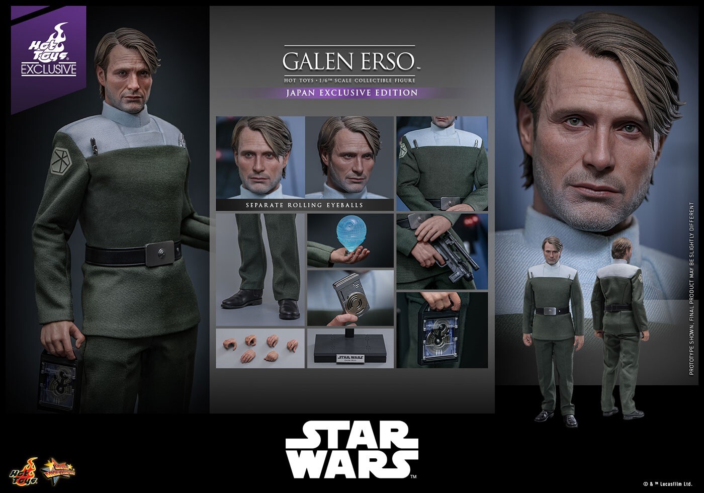 HotToys STAR WARS Galen Erso ゲイレン・アーソ Star Wars Story Galen Erso 1/6 Figure Hot Toys Rogue One: A