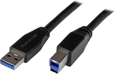 StarTech.com 30ft USB 3.0 USB-A to USB-B Cable - MM - Active - USB Type-A to USB