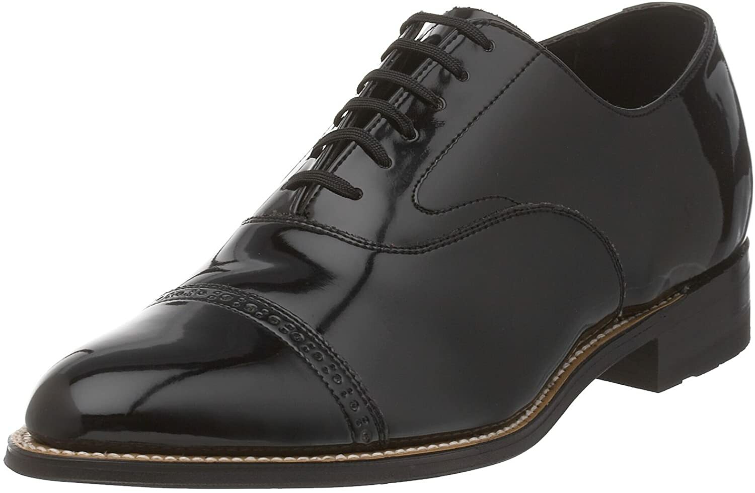 

Мужские классические туфли Stacy Adams CONCORDE Black Patent 1003-01 на шнуровке, Черный