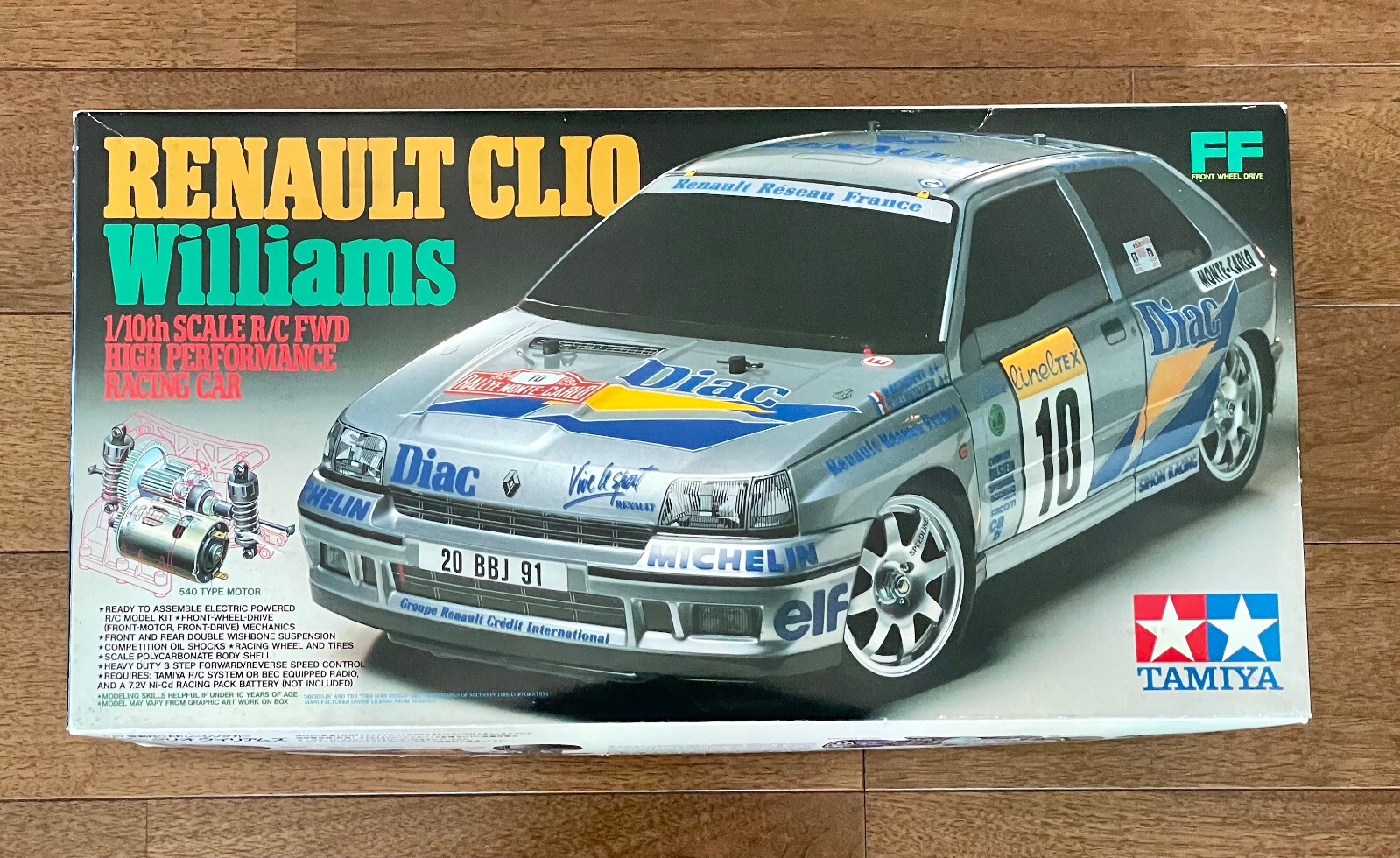 タミヤ　1/10　ルノークリオ・ウィリアムズ　スペアボディセット TAMIYA ルノークリオウイリアムズ◎RC/1-10スケール/スペア