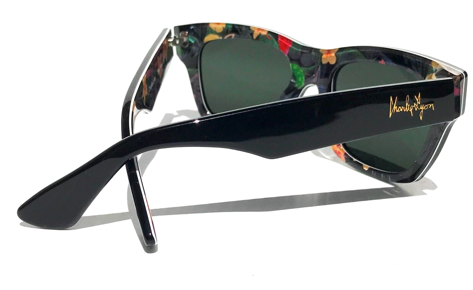 Pre-owned Maui Jim You Move Me Black & Floral Polarized Grey Gradient Sunglass 277-53 In Gray