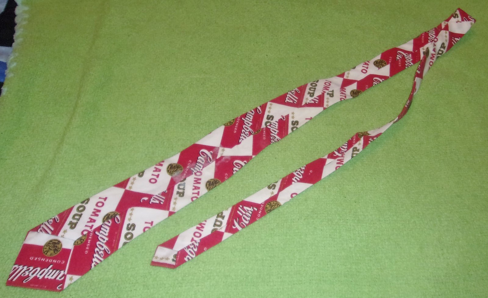 Antique Vintage Campbells Soup Mens Neck Tie decor display fashion Pop Culture