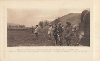 CP ARMEES FRANCAISES EN ALSACE REVUE PAR JOFFRE DUBAIL MAUD'HUY SERRET - 7328