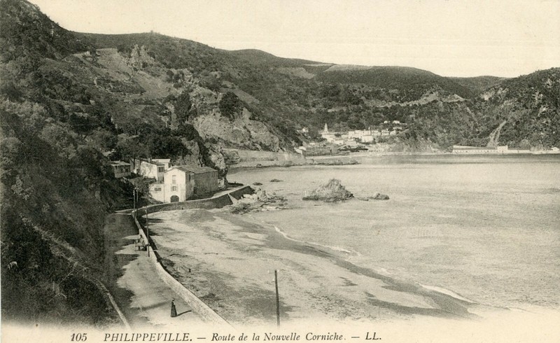 *17398 Cpa Philippeville - Route De La Nouvelle Corniche