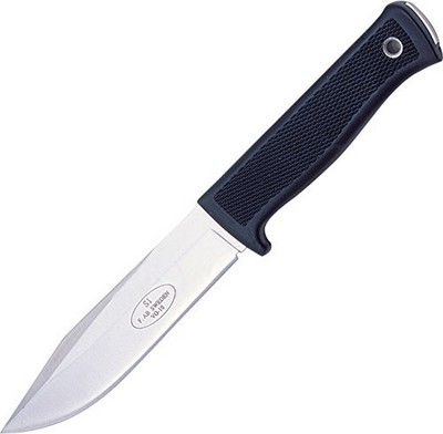 Fallkniven Forest Fixed Knife VG-10 Steel Blade Black Thermorun Handle - FN4L