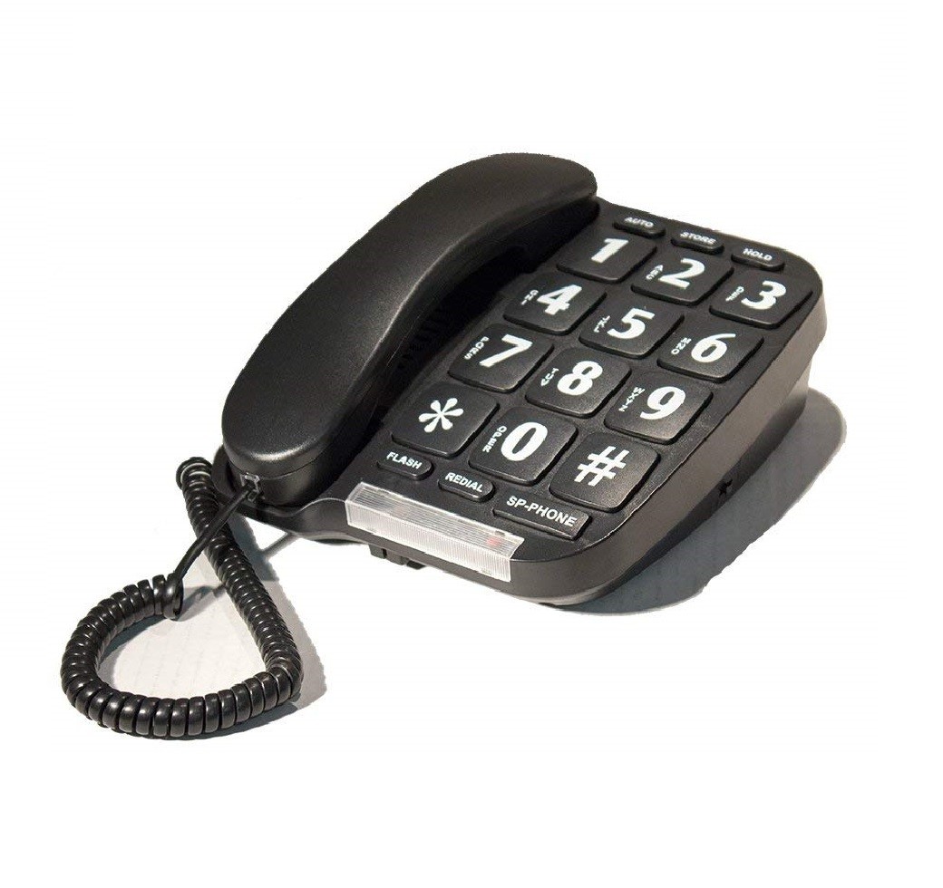Big Buttons Home Phone for Seniors Office Large Number Landline Corded