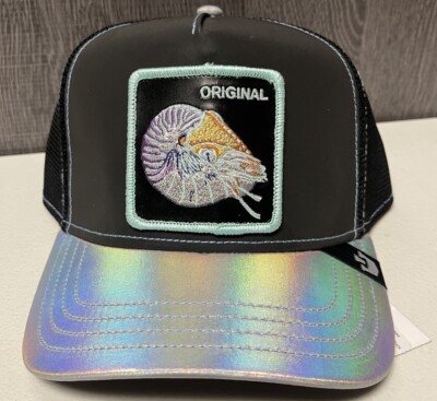 Goorin Bros Trucker The Farm Metallic Original Shell Conch Nautilus Go Way Back