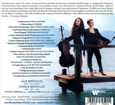 CAMILLE & JULIE BERTHOLLET DANS NOS YEUX NEW CD