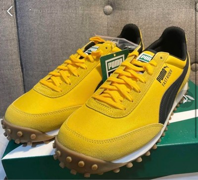 Puma Sneaker Shoes FAST RIDER SOURCE Yellow Black 371601-04 Men US9.5 JP27.5 NEW