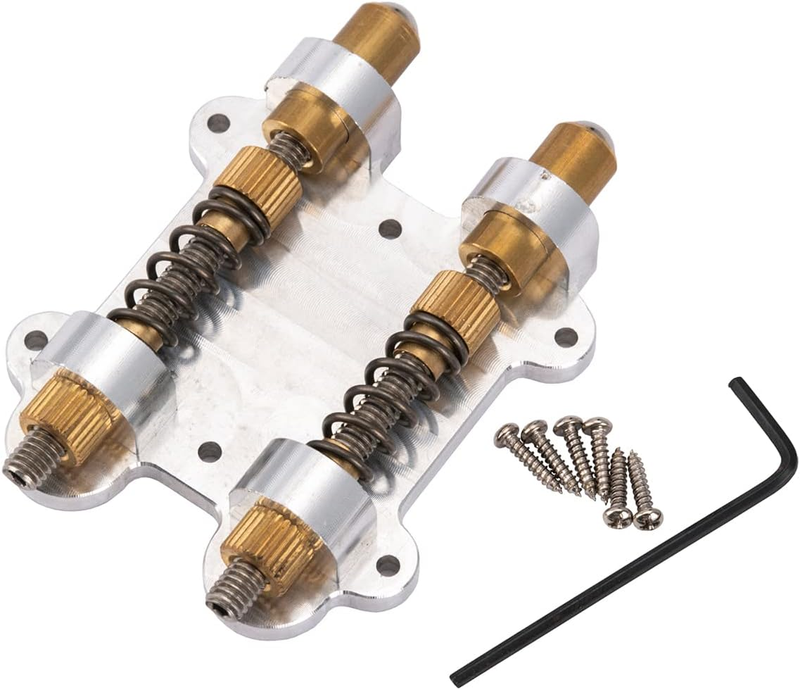 Dual Brass Tremolo Stopper Stabilizer Adjuster for Floating Gu...