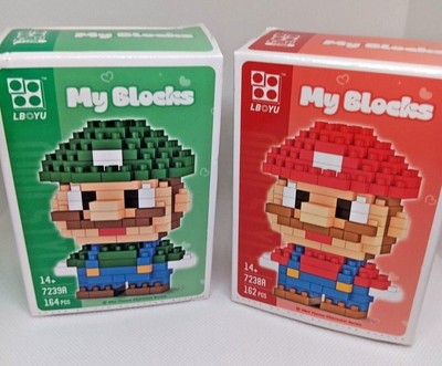 Mario Luigi DIY MINI Building Blocks Set Collectibles Toy for 10 years+ Figurine