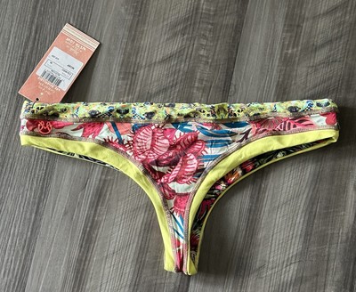 NWT Maaji Royal Riders Reversable Swim Bottoms Floral Size M