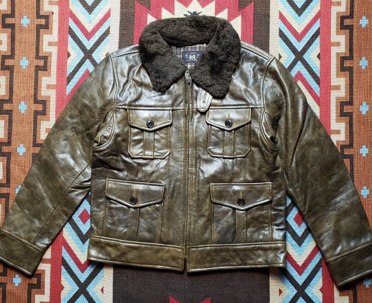 ジャケット・アウター Ralph Lauren lamb leather jacket size 2 Ralph Lauren Black Label Lambskin Leather Moto Biker Jacket