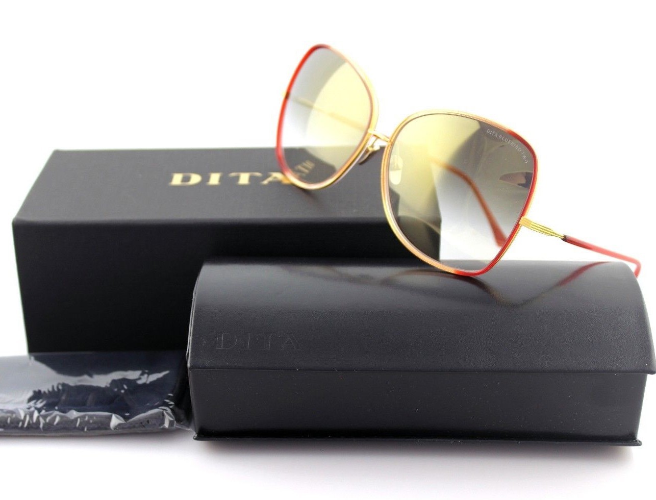 【希少品】DITA BLUEBIRD TWO サングラス ブラック＆ゴールド Buy DITA BLUEBIRD TWO 21011A SUNGLASSES at Amazon.in