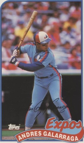 1989 Topps/LJN Baseball Talk - Andres Galarraga #122