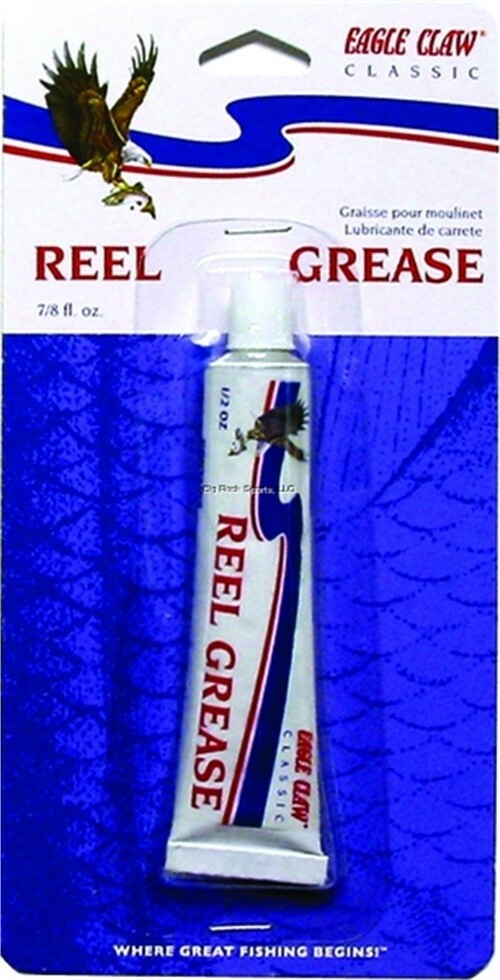 Eagle Claw Classic Fishing Reel Grease Lubricant 1/2 Oz Squeeze Tube REELG