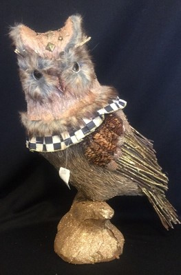 Katherine's Collection Mackenzie Childs 18'' Woodland Owl Display