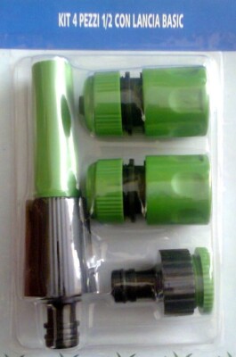 Irrigazione KIT ATTACCO 3/4 LANCIA RIDUZIONE 2 RACCORDO RAPIDO TUBO GIARDINO