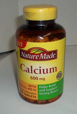 Nature Made Calcium 600 mg,Vitamin D and 400 iu, 220...